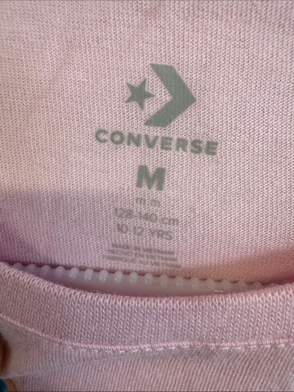 Converse Kids Pink Tee with Graphic Sneaker Stack